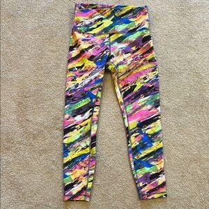 Lululemon Colorful Abstract Leggings. Size 8